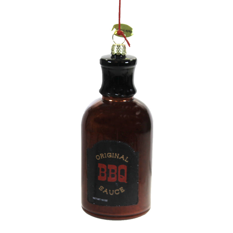 Holiday Ornament Bbq Sauce Glass Ornament Bottle Grill Marinate Go6543 (49883)
