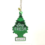 Holiday Ornament Stay Fresh Car Scent Tree Glass Ornament Pine Refresh Go6535