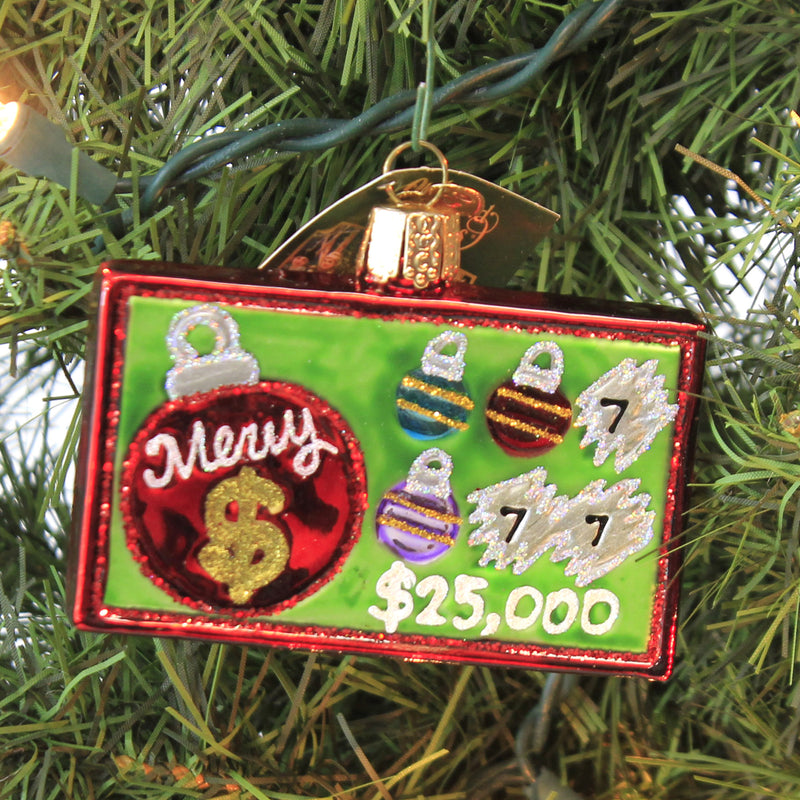 Old World Christmas Merry Ticket - - SBKGifts.com