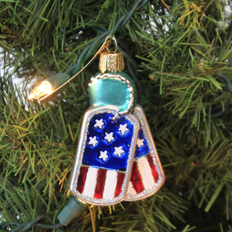 Old World Christmas Military Tags - - SBKGifts.com