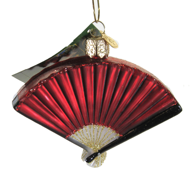 Old World Christmas Folding Fan - - SBKGifts.com