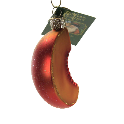 Old World Christmas Peach Slice - - SBKGifts.com