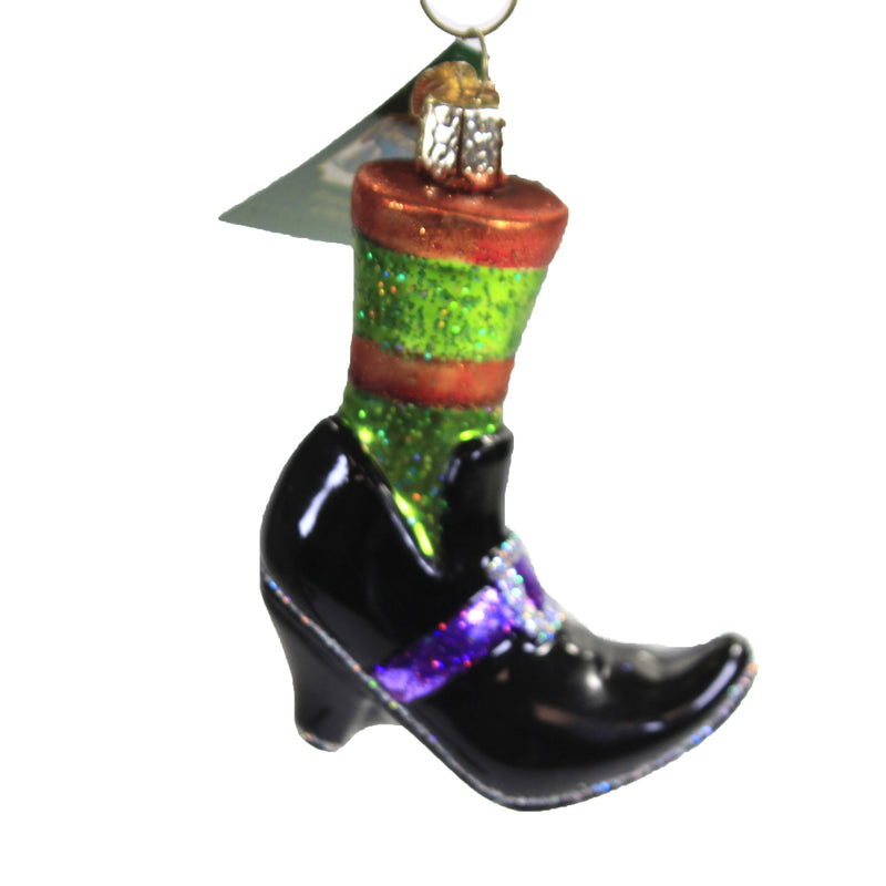 Witches Shoe - One Ornament 3.75 Inch, Glass - Halloween 26086 (49930)