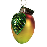Mango - One Ornament 3.5 Inch, Glass - Delicious Fruit 28131. (49956)