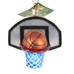 Old World Christmas Basketball Hoop Glass Star Hoops Christmas 44164