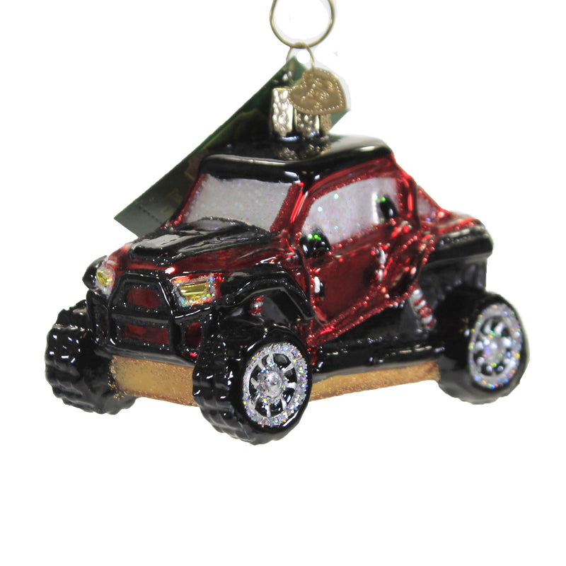 Old World Christmas Side By Side Atv - One Ornament 3 Inch, Glass - Off-Road Vehicle 46100 (49965)