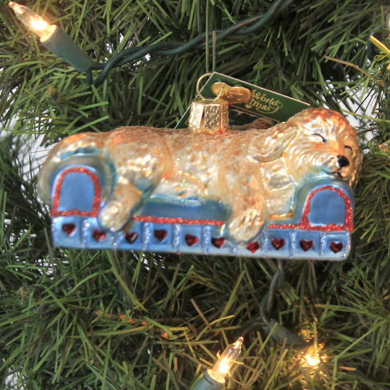 Old World Christmas Sleepy Doodle Dog - - SBKGifts.com