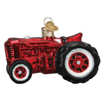 Old World Christmas Old Farm Tractor - One Ornament 2.75 Inch, Glass - Equipment Plow 46099 (49967)