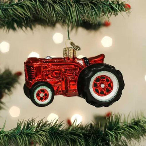 Old World Christmas Old Farm Tractor - - SBKGifts.com
