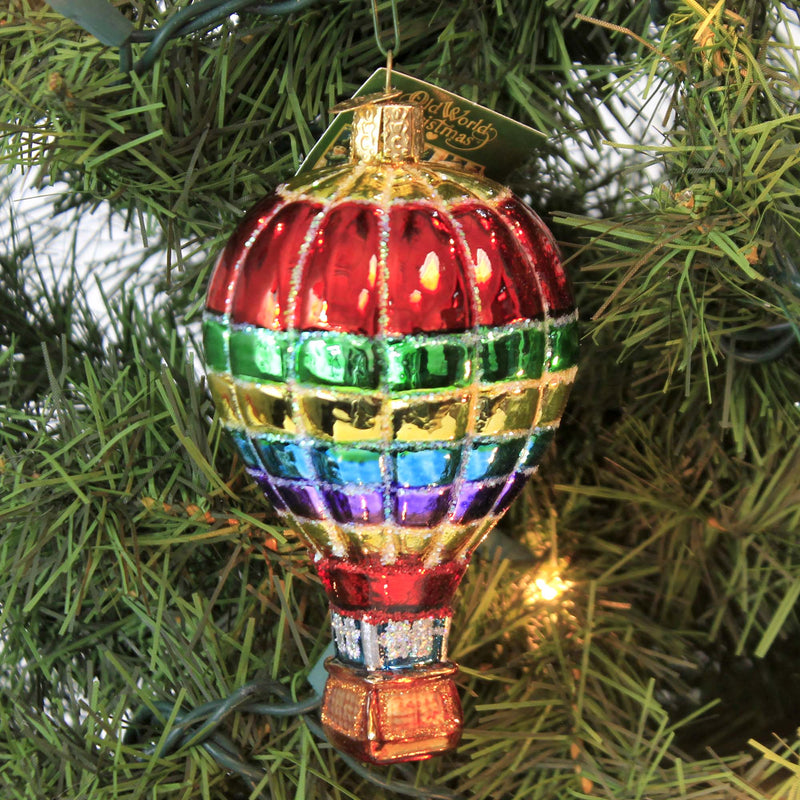Old World Christmas Vibrant Hot Air Balloon - - SBKGifts.com