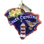 Old World Christmas State Of South Carolina Glass Light House Beach 36297 (49969)