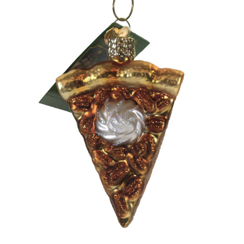 Piece Of Pecan Pie - One Ornament 3.25 Inch, Glass - Southern Favorite 32453 (49985)
