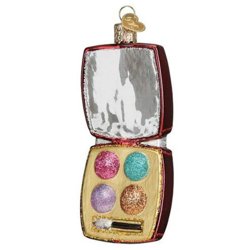 Old World Christmas Makeup Palette - One Ornament 4.5 Inch, Glass - Compact Eye Shadow 32467 (49987)