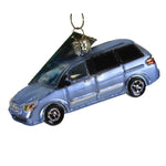 Old World Christmas Soccer Mom Minivan Glass Suburbs Driving 46098 (49989)