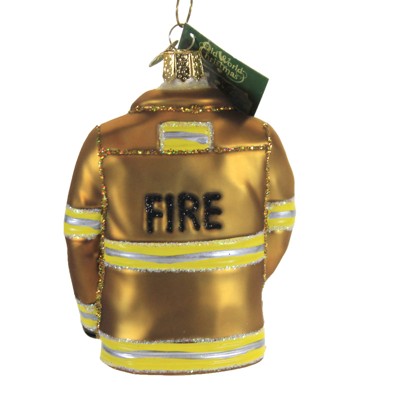 Old World Christmas Firefighter's Coat - - SBKGifts.com