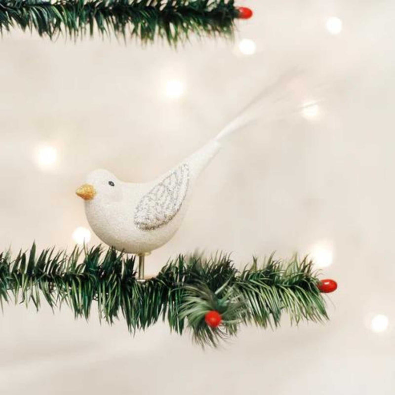 Old World Christmas Sparkling Snowbird - - SBKGifts.com