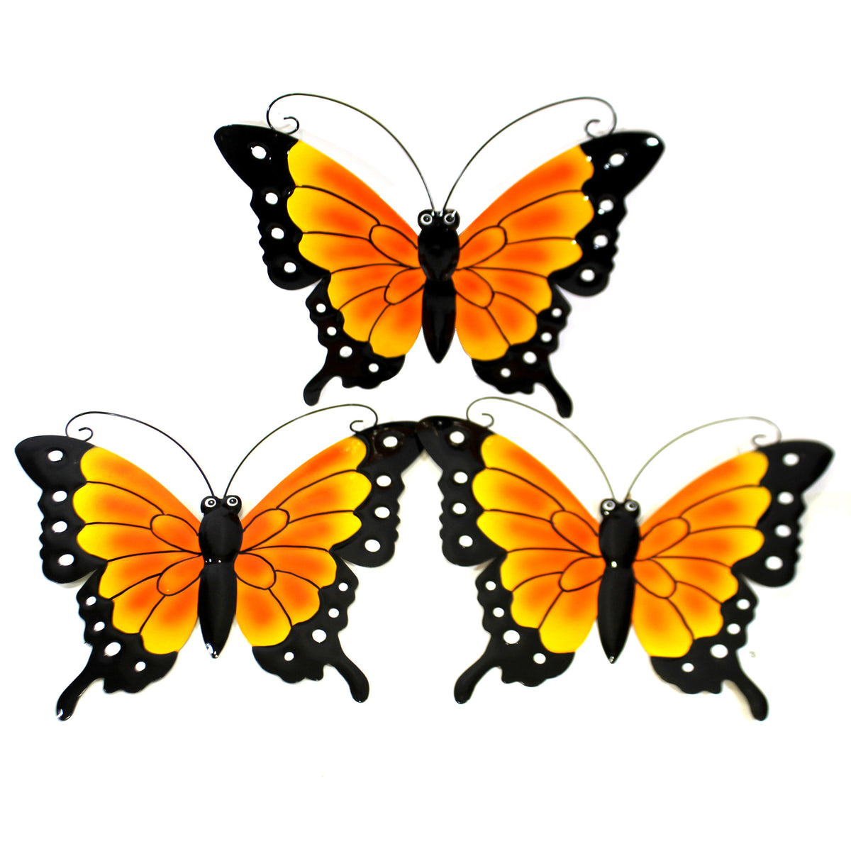 (50022) Set / 3 Butterfly Wall Hangings