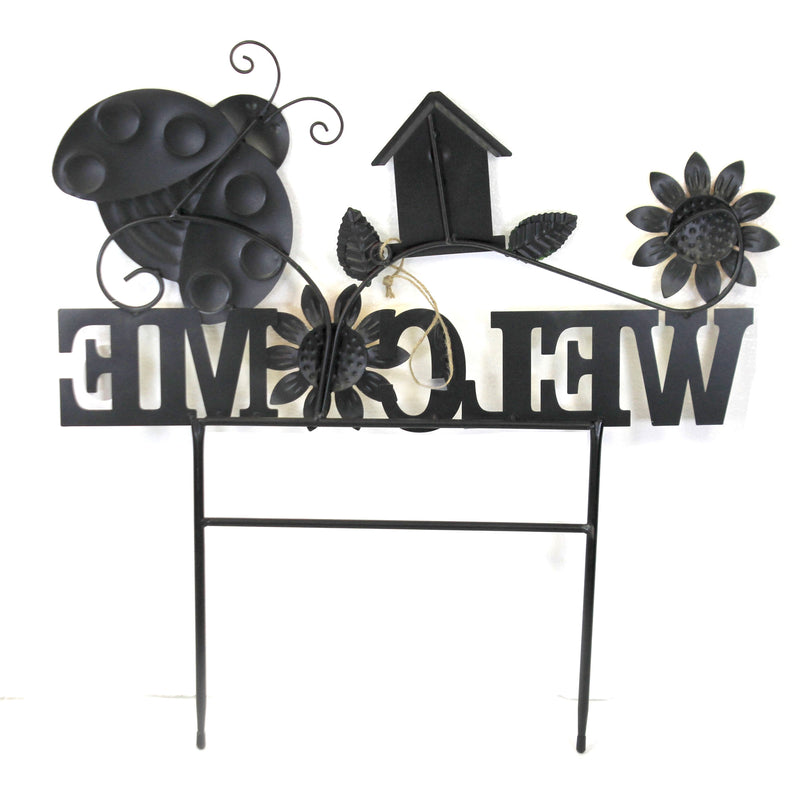 Home & Garden Lady Bug Welcome Sign Poke - - SBKGifts.com