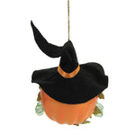 De Carlini Italian Ornaments Jack O Lantern With Hat - - SBKGifts.com