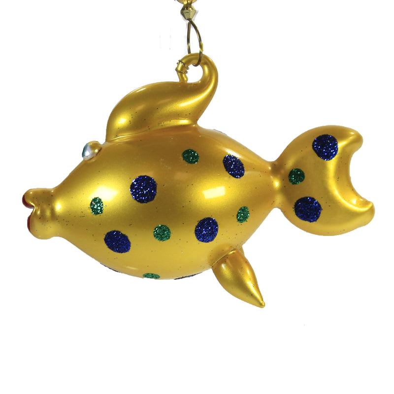 De Carlini Italian Ornaments Kissing Fish - - SBKGifts.com
