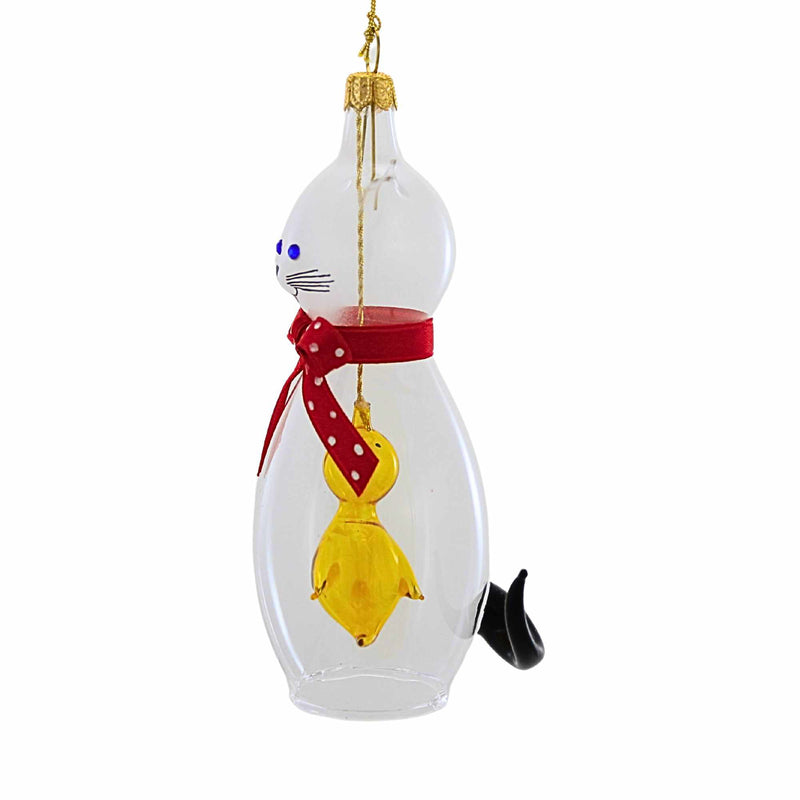 De Carlini Italian Ornaments Little Cat Bell - - SBKGifts.com