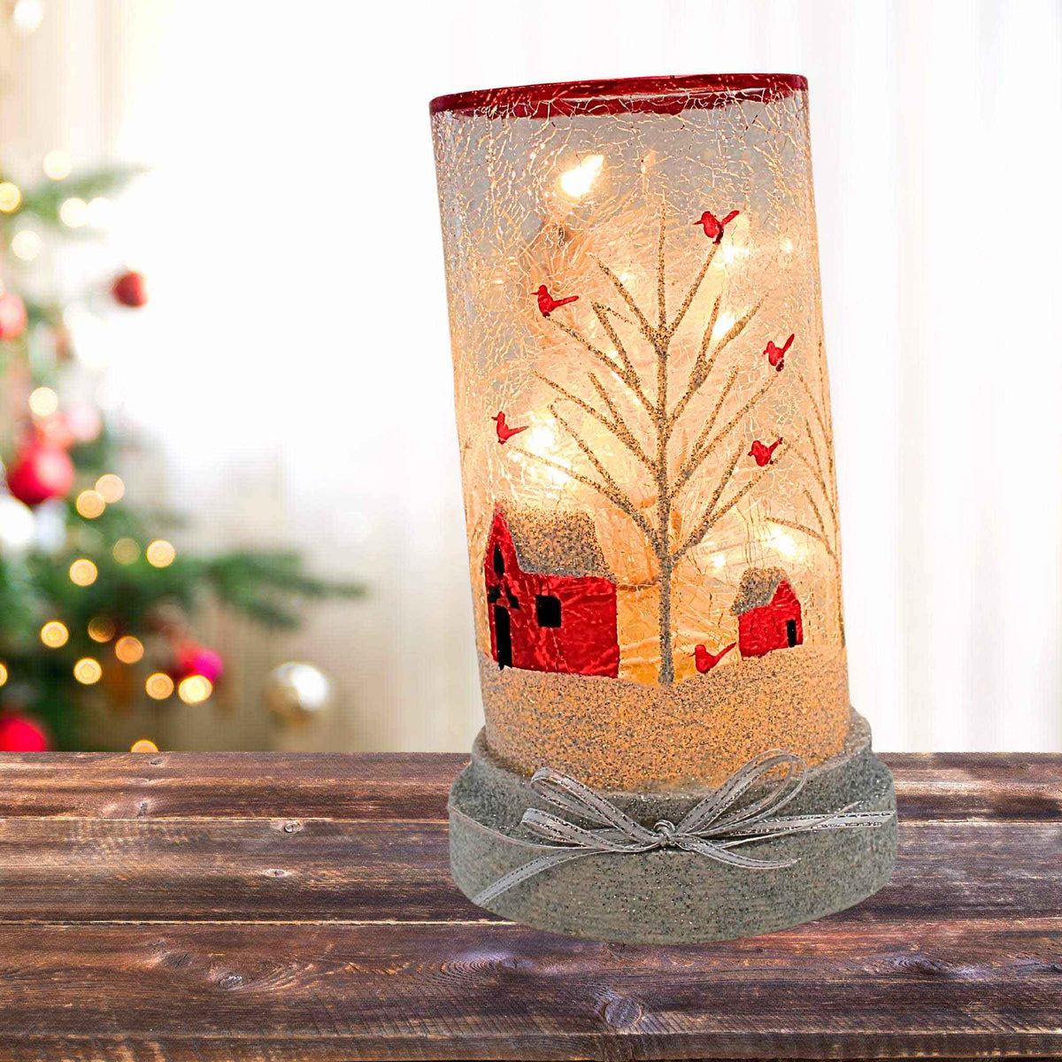 Stony Creek Clearly Winter Hurricane Pre-Lit - - SBKGifts.com