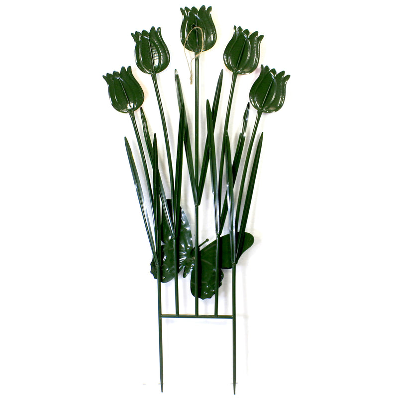Home & Garden Tulip W/Butterfly Stake - - SBKGifts.com