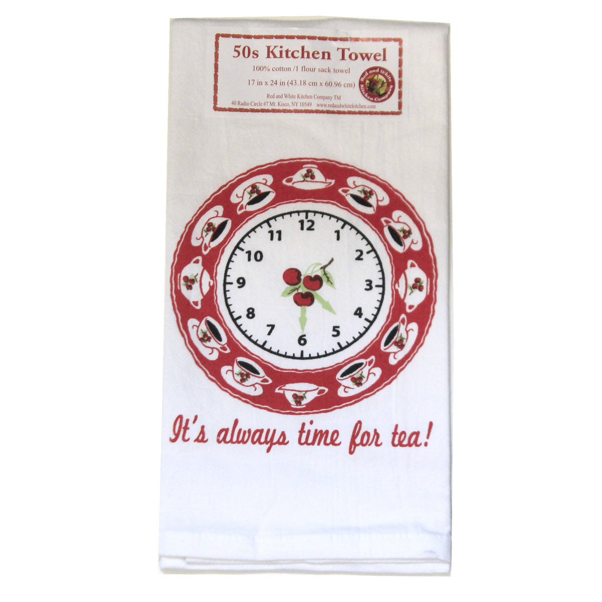 Red And White Kitchen Tea Or Coffee Set / 2 - - SBKGifts.com