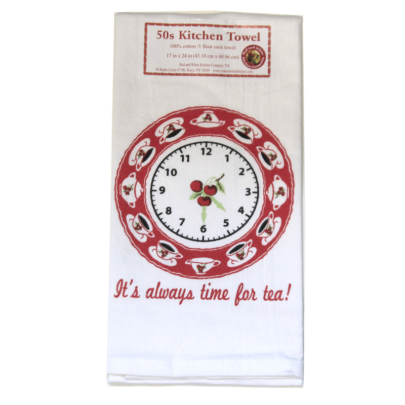 Red And White Kitchen Tea Or Coffee Set / 2 - - SBKGifts.com