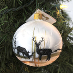 Holiday Ornament Reindeer In Winter's Snowfall - - SBKGifts.com