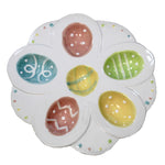 Tabletop Parade Egg Tray Ceramic Easter Deviled A4257 (50376)