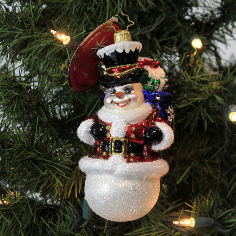 Christopher Radko Surprise Santa Snowman - - SBKGifts.com
