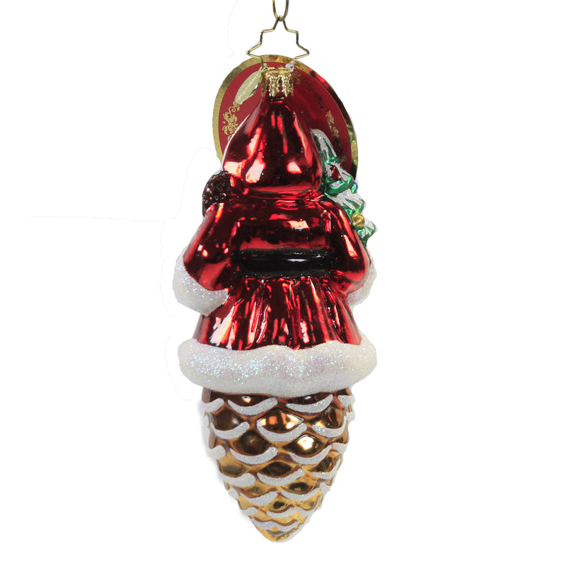 Christopher Radko Pine Cone Santa - - SBKGifts.com