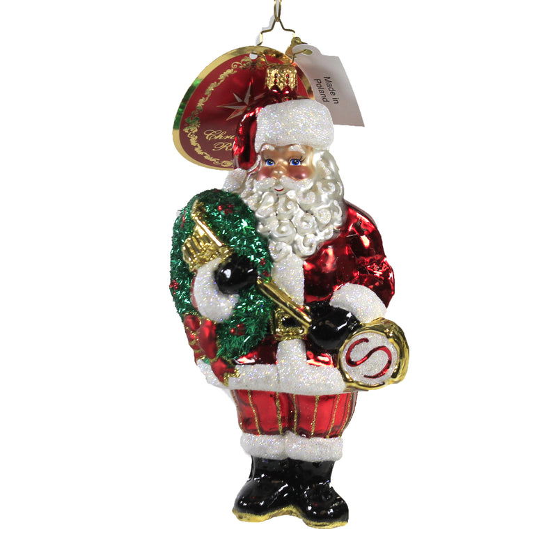Christopher Radko Key To Christmas Cheer Ornament Santa  Christmas 1020039