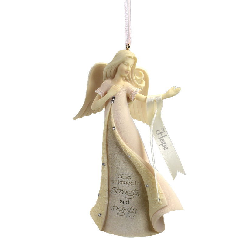 Foundations Breast Cancer Ornament Polyresin Strength Dignity 6007509