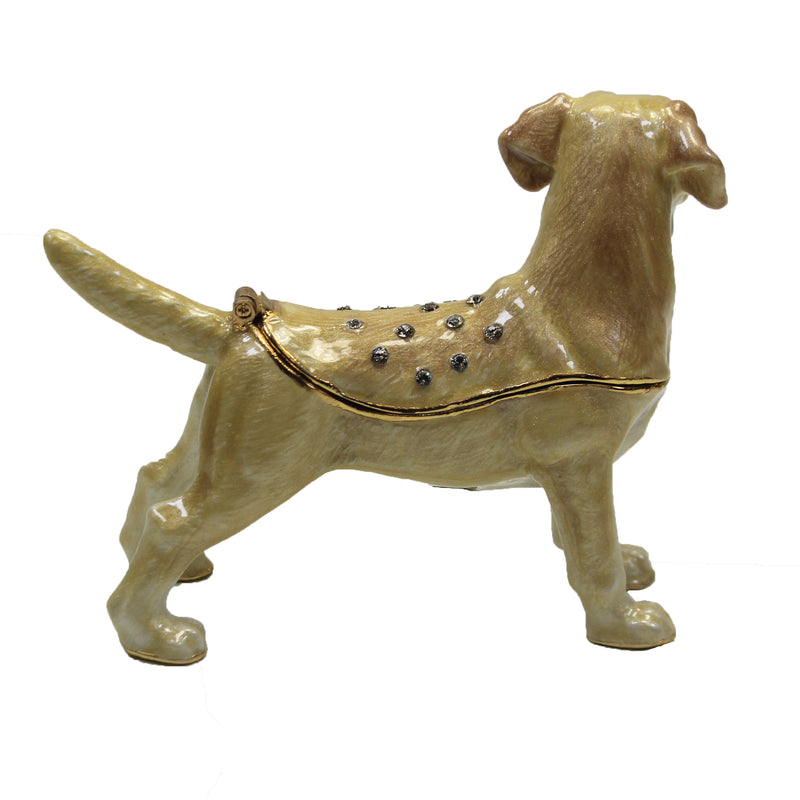 Hinged Trinket Box Yellow Labrador - - SBKGifts.com
