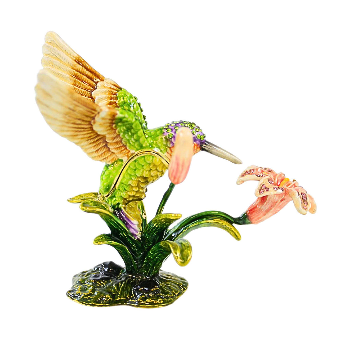 Kubla Craft Hummingbird With Flower - - SBKGifts.com