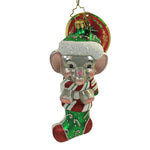 Christopher Radko Company A Little Stampede - 1 Ornament 5.5 Inch, Glass - Ornament Elephant Baby's 1St 1020123 (50488)