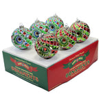 Shiny Brite Holiday Splendor Faceted Rounds - - SBKGifts.com