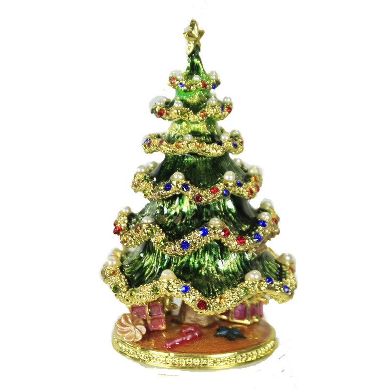 Hinged Trinket Box Christmas Tree Box - - SBKGifts.com