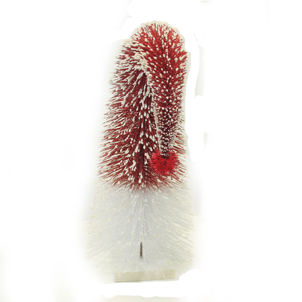 Christmas Santa Hat Bottle Brush Tree - - SBKGifts.com