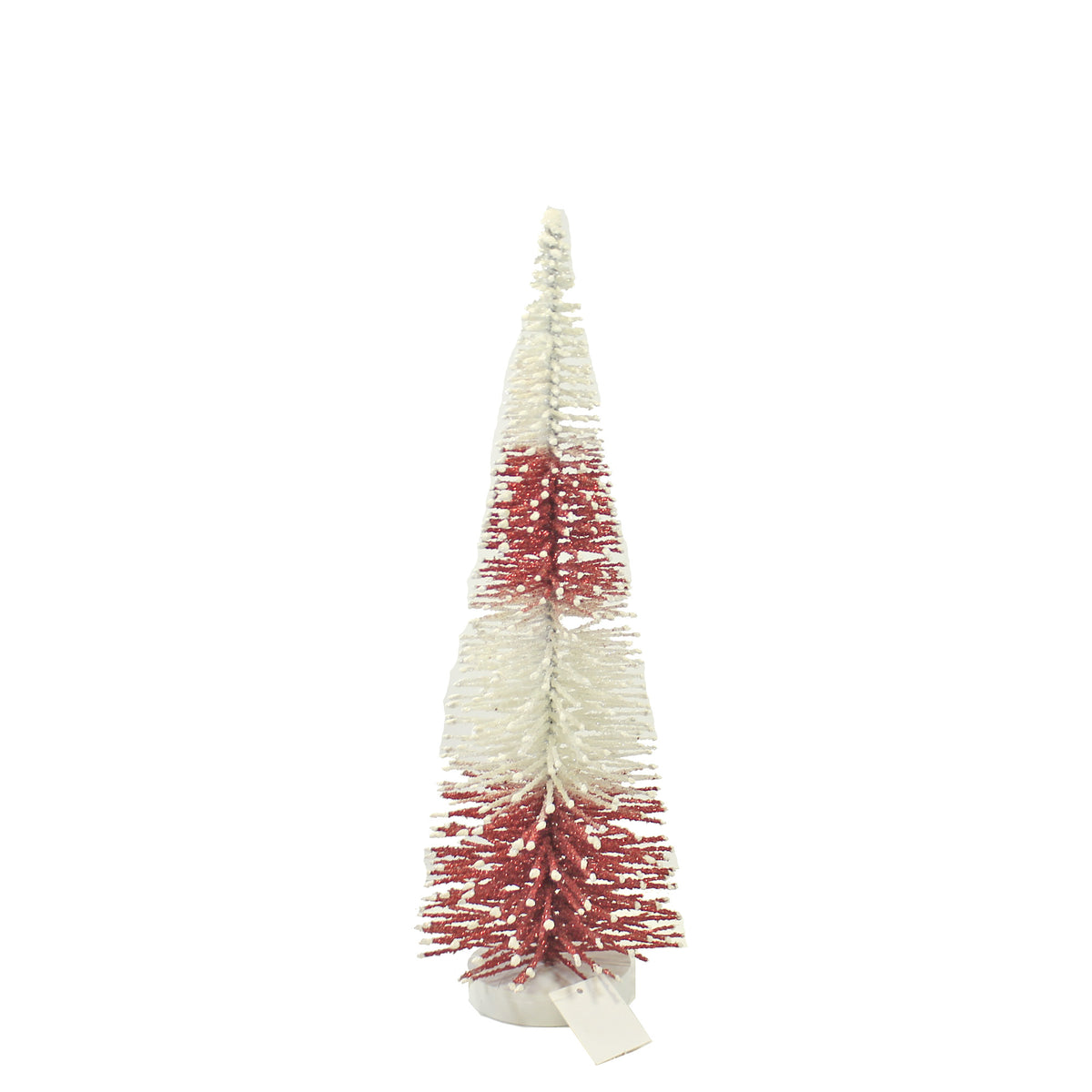 Christmas Rd/Wh Bottle Brush Tree Sm - - SBKGifts.com