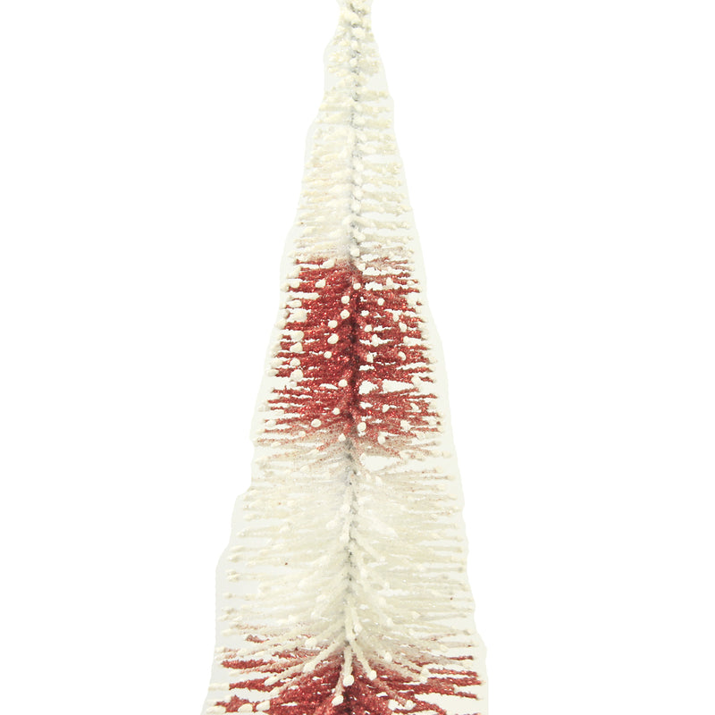 Christmas Rd/Wh Bottle Brush Tree Sm - - SBKGifts.com