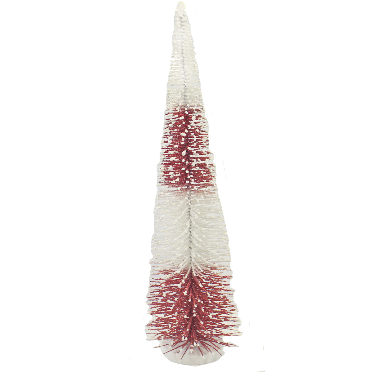 (50536) Rd/Wh Bottle Brush Tree Lg