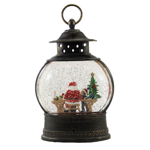 Christmas Santa Lantern Snow Globe - - SBKGifts.com