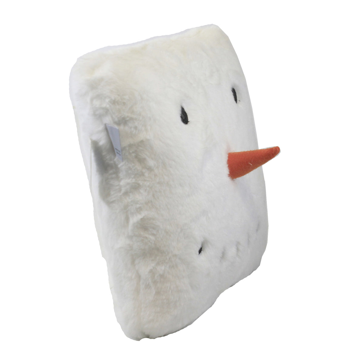 Christmas Fur Snowman Pillow Sm - - SBKGifts.com