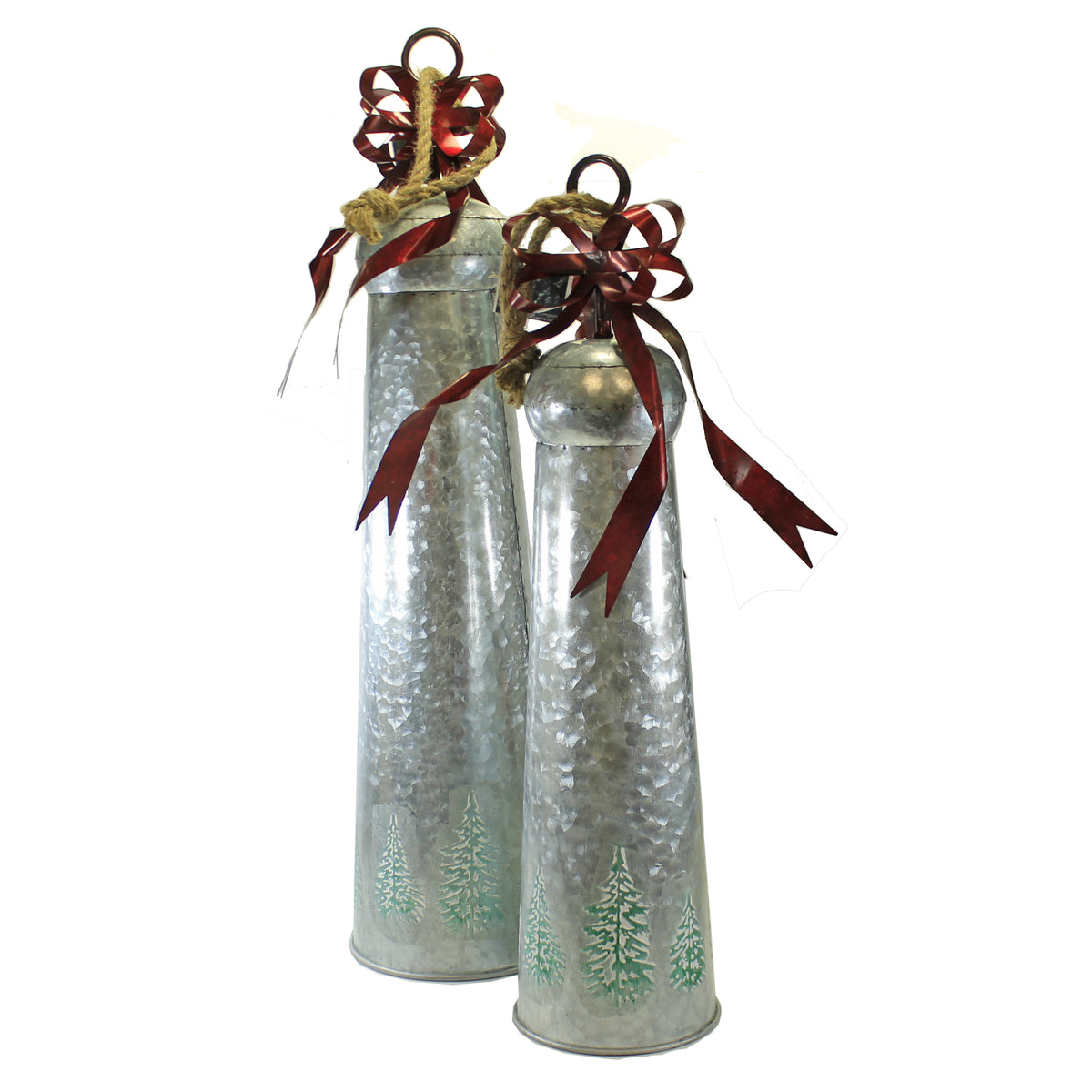 (50554) Christmas Tree Print Bell Red