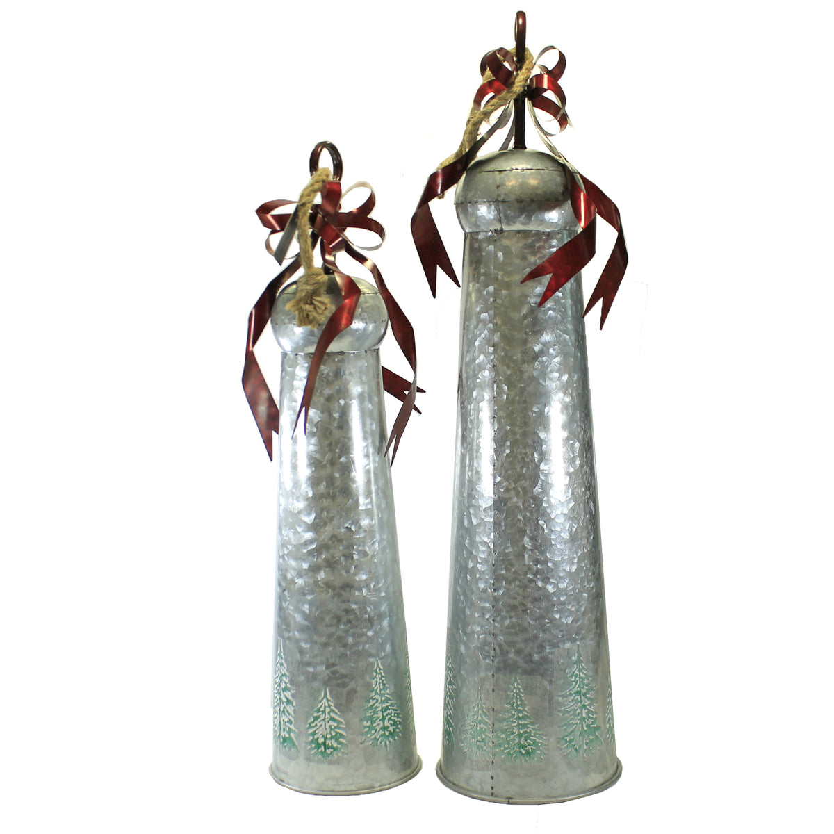 Christmas Christmas Tree Print Bell Red - - SBKGifts.com