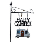 Home & Garden Happy Camper Poke Metal Vacation Site Decor 31832681 (50605)