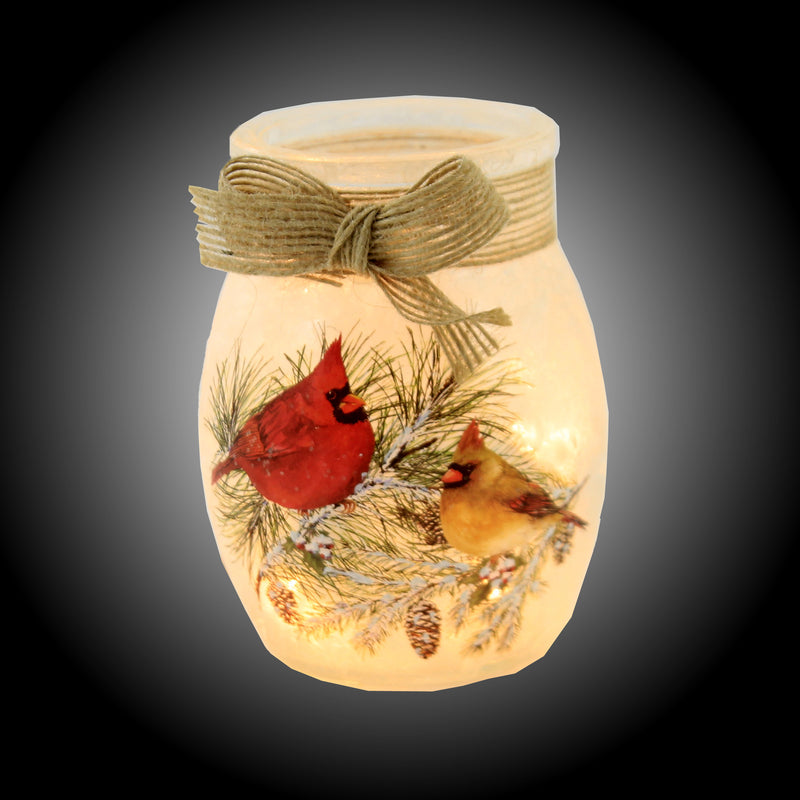 Stony Creek Christmas Cardinals Small Jar - - SBKGifts.com